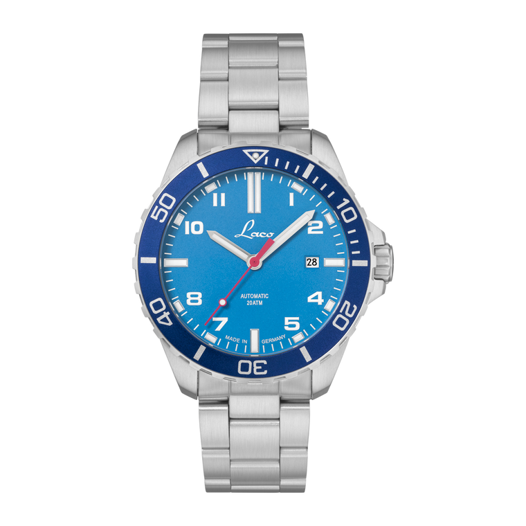 Laco Watch La Paz Limited Edition Blue Dial / Stainless Steel Bracelet (862147)